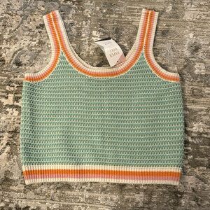 NWT Poem & Thread crochet sweater tank small
